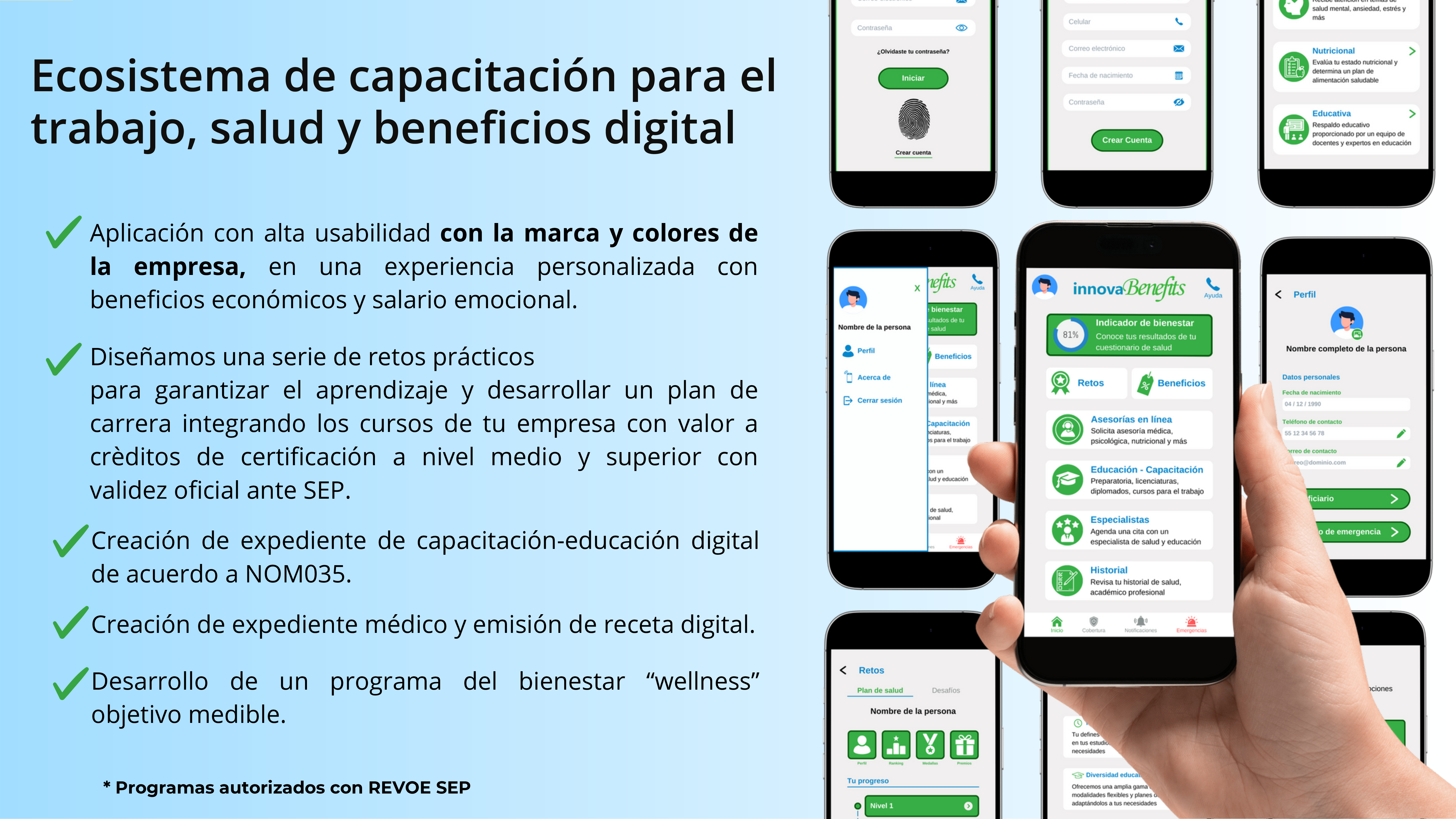 Aplicaciones móviles InnovaBenefits